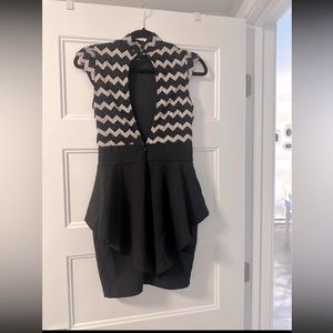 Black dress the size is 8